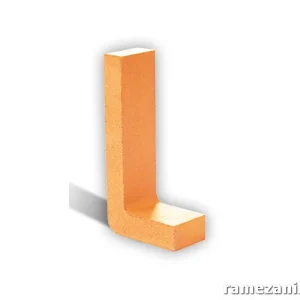 آجر نسوز ال انگلیسی رنگ روشن 20×10×5/5