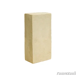 آجر قزاقی کامل زرد 20×10×5.5 cm مناسب دیوارچینی و نمای ساختمان