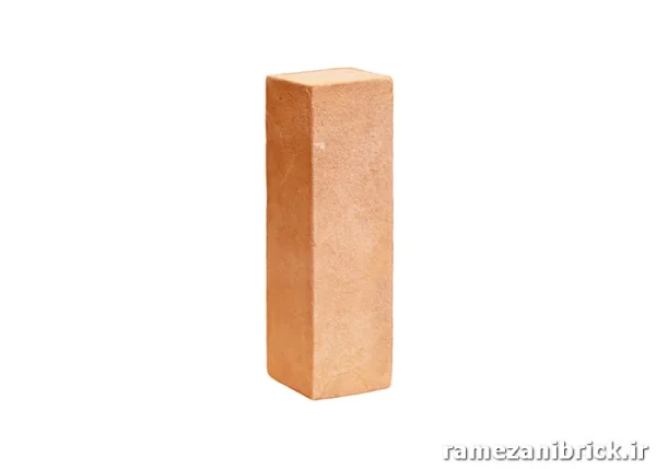 تصویر آجر قزاقی نیمه پوست پیازی با ابعاد 20×5.5×5.5 مناسب نمای گرم و طبیعی ساختمان